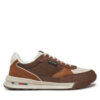 Сникърси Tommy Hilfiger Retro Runner Mix Rwb FM0FM05371 Кафяв цвят на ниска цена