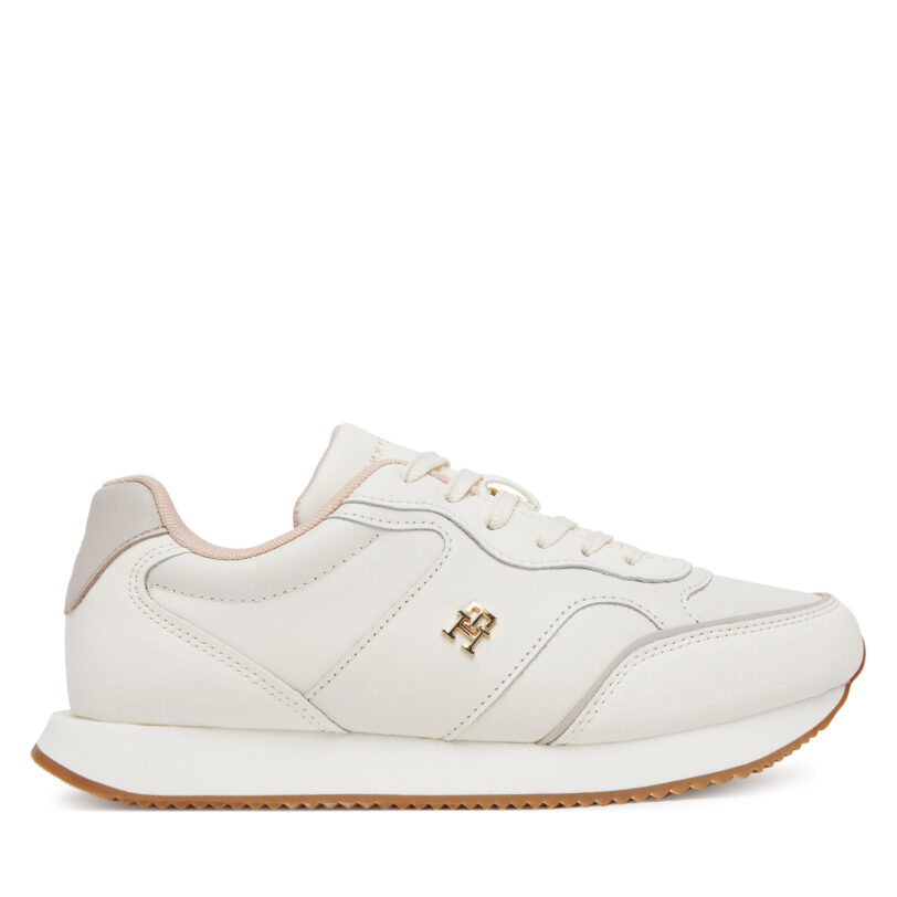 Сникърси Tommy Hilfiger Runner FW0FW08696 Екрю цвят на ниска цена