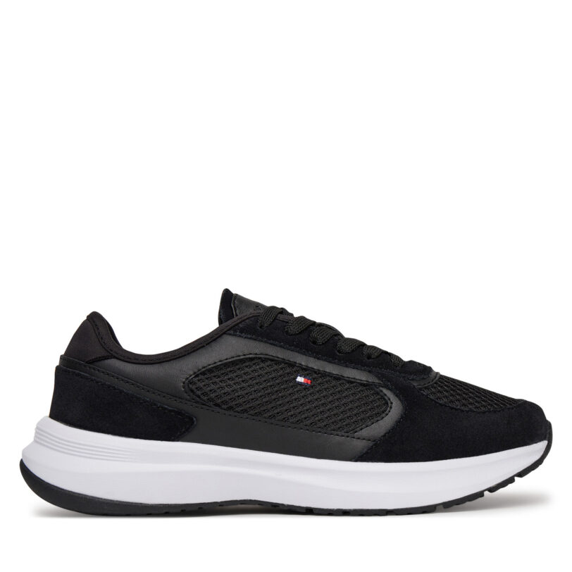 Сникърси Tommy Hilfiger Sporty Runner FW0FW08644 Черен цвят на ниска цена