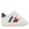 Сникърси Tommy Hilfiger Stripe Low Cut Velcro T0B9-33831-1433 Бял цвят на ниска цена