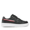 Сникърси Tommy Hilfiger Stripes Low Cut Lace-Up Sneaker T3X9-32848-1355 S Черен цвят на ниска цена