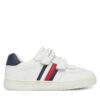 Сникърси Tommy Hilfiger Stripes Low Cut Velcro Sneaker T1X9-33839-1355 S Бял цвят на ниска цена