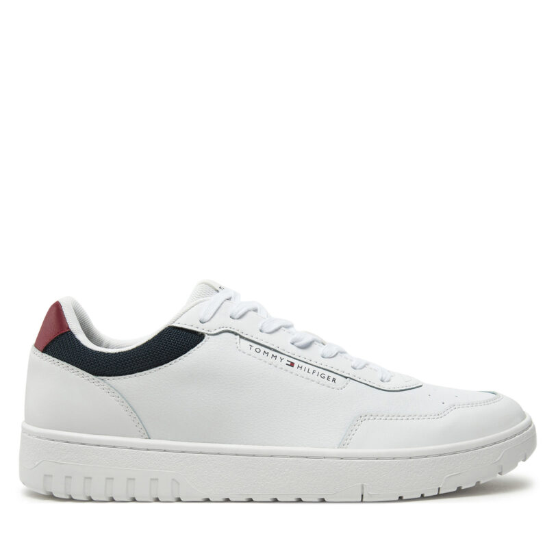 Сникърси Tommy Hilfiger Th Basket Core Lite Lth FM0FM05369 Бял цвят на ниска цена