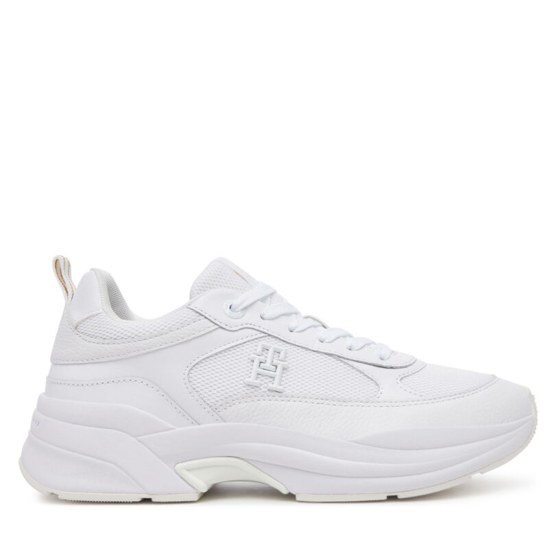 Сникърси Tommy Hilfiger Th Chunky Runner FW0FW08474 Бял цвят на ниска цена