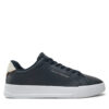 Сникърси Tommy Hilfiger Th Court Lth Detail Ess FM0FM05367 Тъмносин цвят на ниска цена