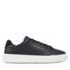 Сникърси Tommy Hilfiger Th Court Lth Detail Ess FM0FM05367 Черен цвят на ниска цена