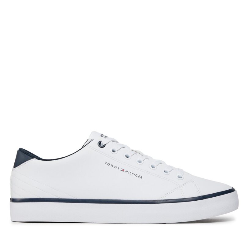 Сникърси Tommy Hilfiger Th Hi Vulc Core Low Leather FM0FM05041 Бял цвят на ниска цена