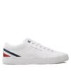 Сникърси Tommy Hilfiger Th Hi Vulc Core Low Stripes FM0FM04735 Бял цвят на ниска цена