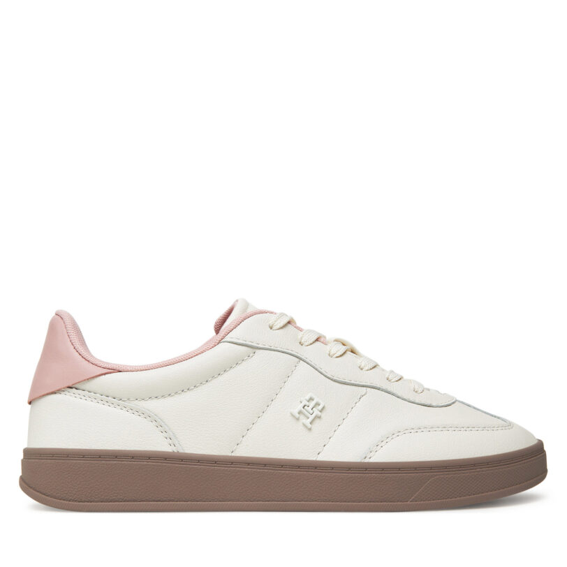 Сникърси Tommy Hilfiger Th Premium Heritage Sneaker FW0FW08755 Екрю цвят на ниска цена