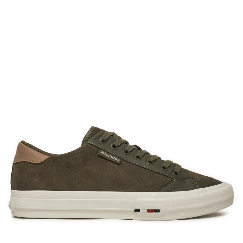 Сникърси Tommy Hilfiger Vulc Street Low FM0FM05458 Зелен цвят на ниска цена