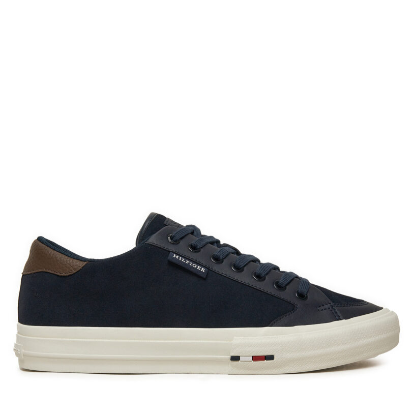 Сникърси Tommy Hilfiger Vulc Street Low FM0FM05458 Тъмносин цвят на ниска цена