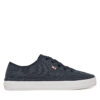 Сникърси Tommy Hilfiger Washed Canvas Vulc Sneaker FW0FW08894 Тъмносин цвят на ниска цена
