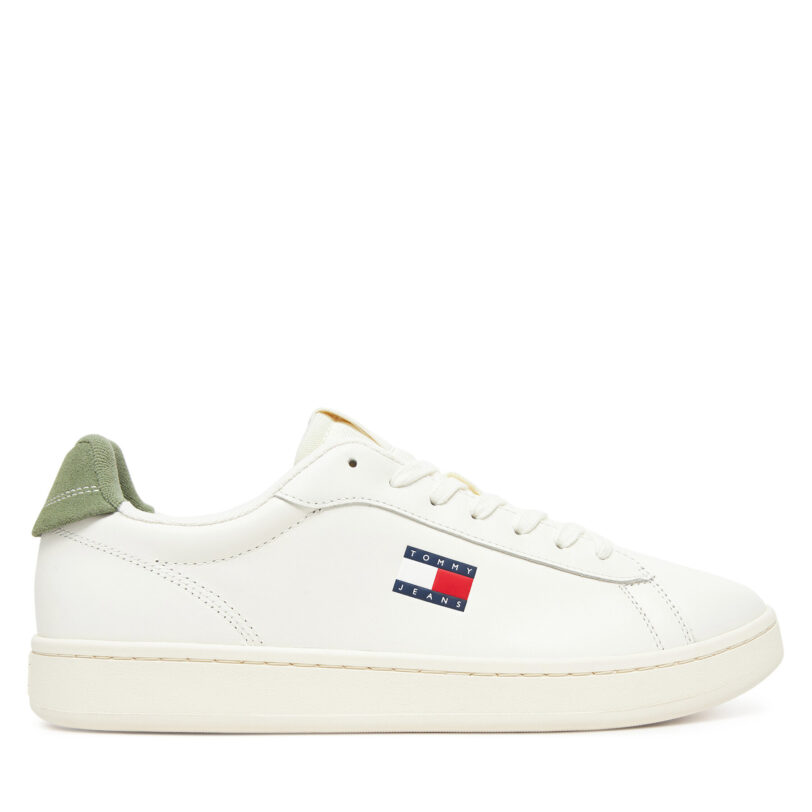 Сникърси Tommy Jeans Archive '98 EM0EM01596 Бял цвят на ниска цена