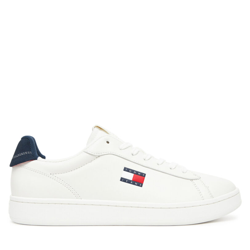 Сникърси Tommy Jeans Archive '98 EM0EM01596 Бял цвят на ниска цена