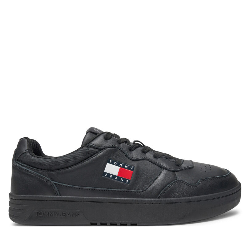 Сникърси Tommy Jeans EM0EM01443 Черен цвят на ниска цена