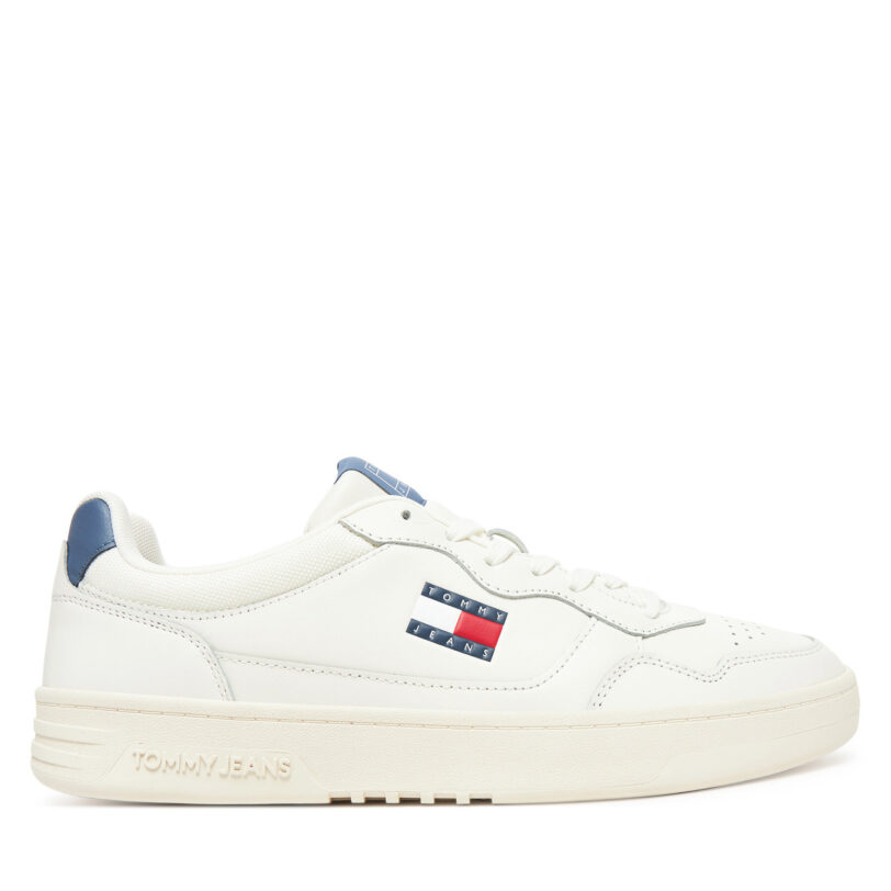 Сникърси Tommy Jeans (New)Tjm Cupsole Leather Ess EM0EM01443 Бял цвят на ниска цена
