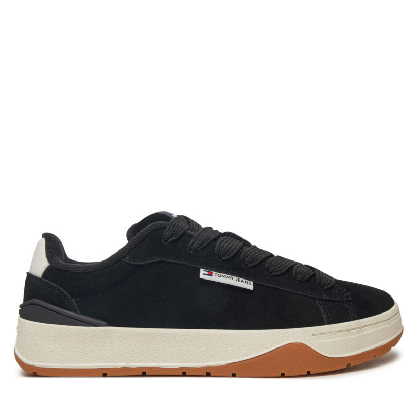 Сникърси Tommy Jeans Skate EN0EN02677 Черен цвят на ниска цена