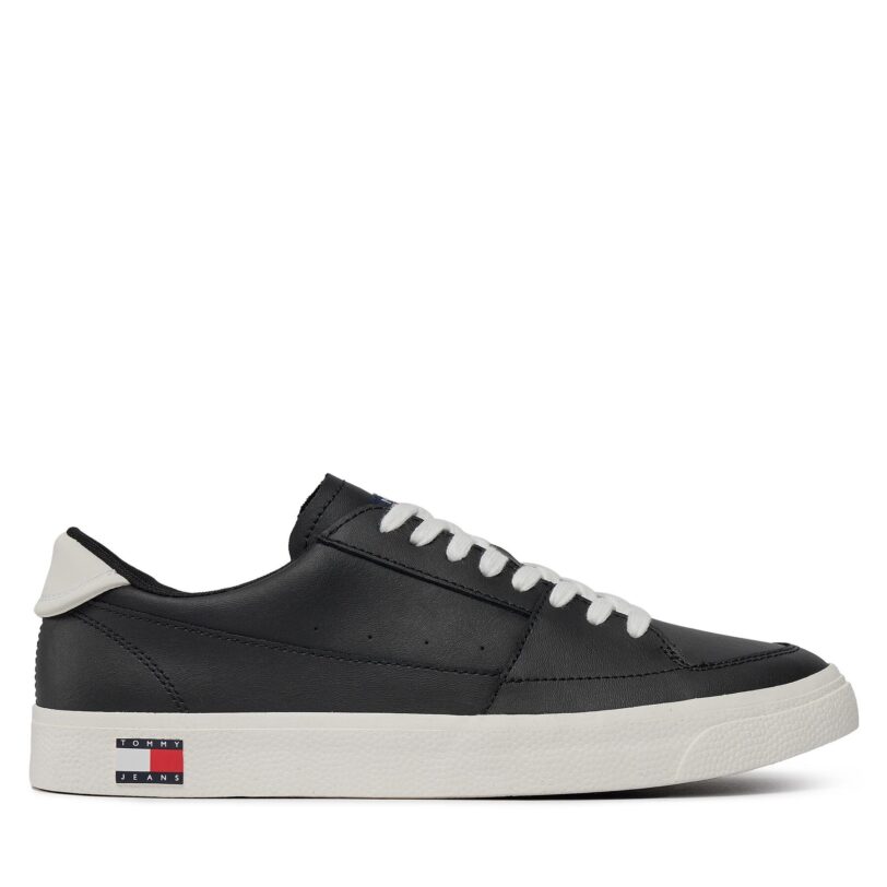 Сникърси Tommy Jeans Th Central Cc And Coin Черен цвят на ниска цена