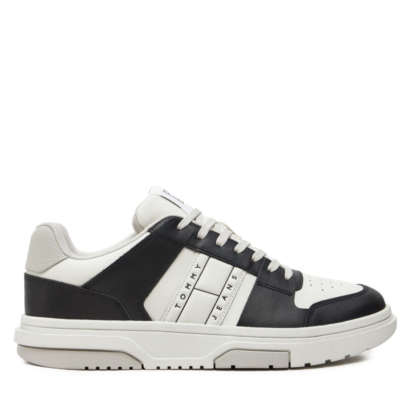 Сникърси Tommy Jeans The Brooklyn Leather EM0EM01429 Черен цвят на ниска цена