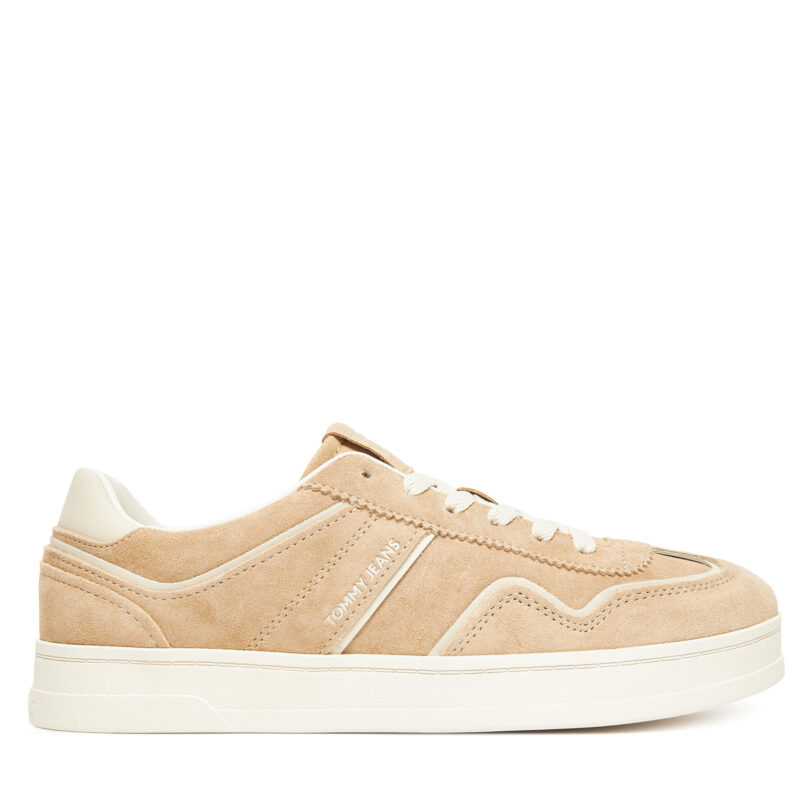 Сникърси Tommy Jeans The Greenwich EN0EN02806 Бежов цвят на ниска цена