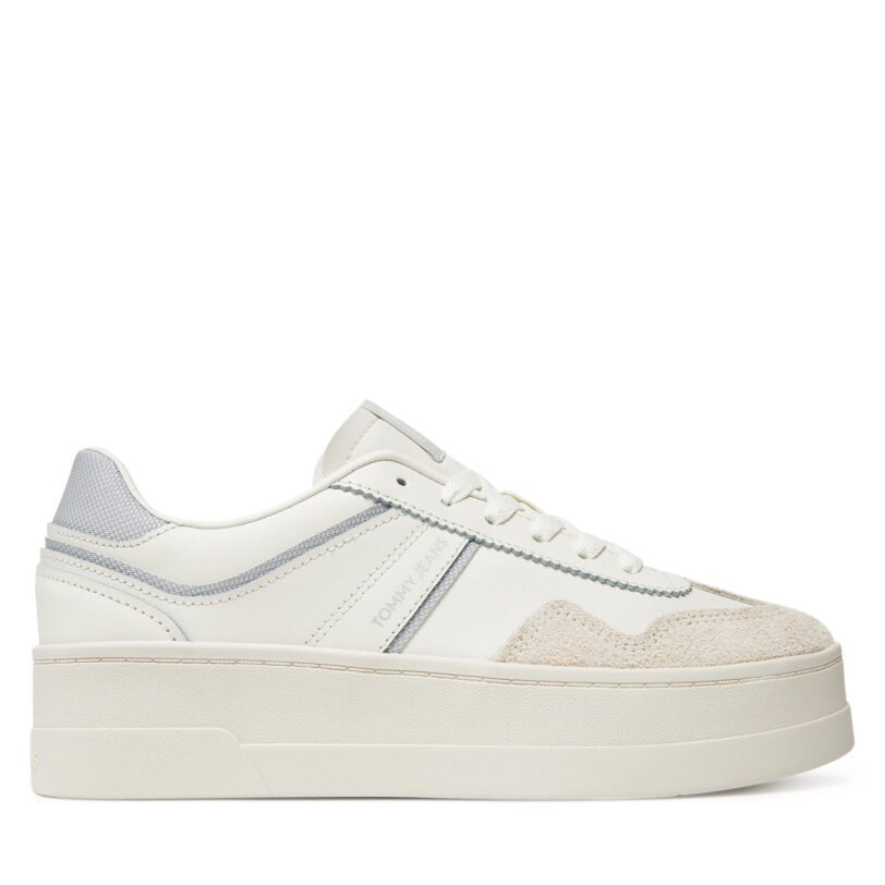 Сникърси Tommy Jeans The Greenwich Flatform EN0EN02807 Бял цвят на ниска цена