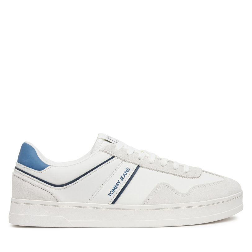 Сникърси Tommy Jeans The Greenwich Leather EM0EM01524 Бежов цвят на ниска цена