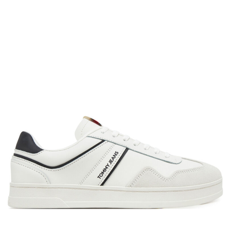 Сникърси Tommy Jeans The Greenwich Leather EM0EM01571 Бял цвят на ниска цена