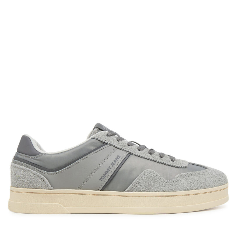 Сникърси Tommy Jeans The Greenwich Mix Media EM0EM01606 Сив цвят на ниска цена