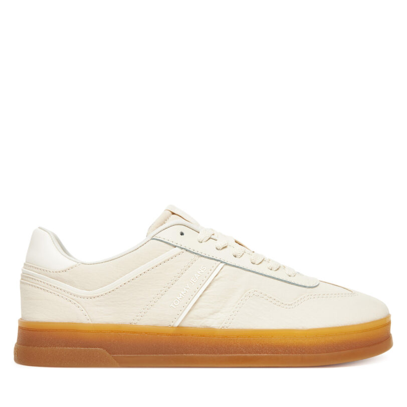 Сникърси Tommy Jeans The Greenwich Textile EN0EN02805 Бежов цвят на ниска цена