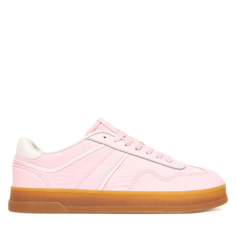 Сникърси Tommy Jeans The Greenwich Textile EN0EN02805 Розов цвят на ниска цена
