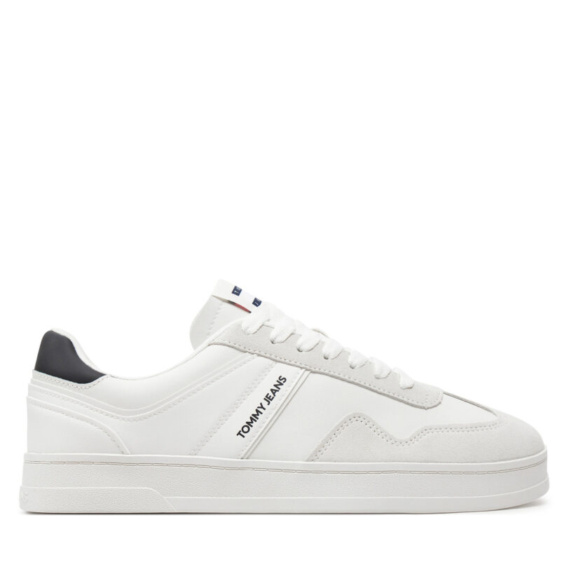 Сникърси Tommy Jeans Tjm Leather Retro Cupsole EM0EM01414 Екрю цвят на ниска цена