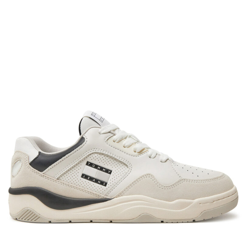 Сникърси Tommy Jeans Tjm New Basket Sneaker Lc EM0EM01500 Черен цвят на ниска цена