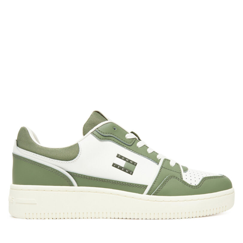 Сникърси Tommy Jeans Tjm Retro Basket EM0EM01610 Бял цвят на ниска цена