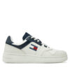 Сникърси Tommy Jeans Tjm Retro Basket Ess EM0EM01395 Бял цвят на ниска цена
