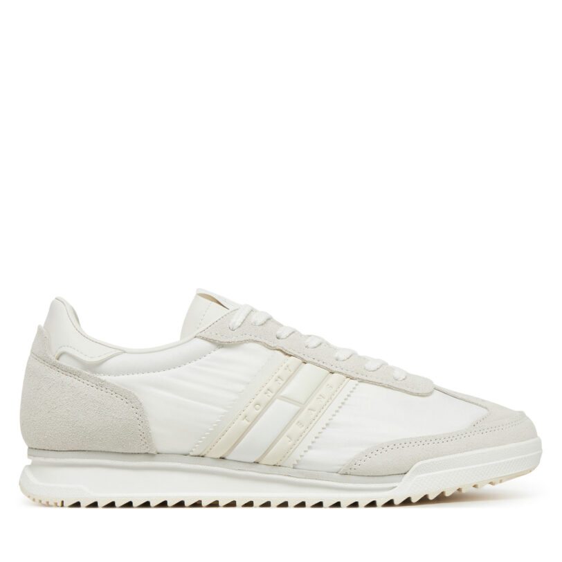 Сникърси Tommy Jeans Tjm Retro Runner Cleated EM0EM01527 Бял цвят на ниска цена