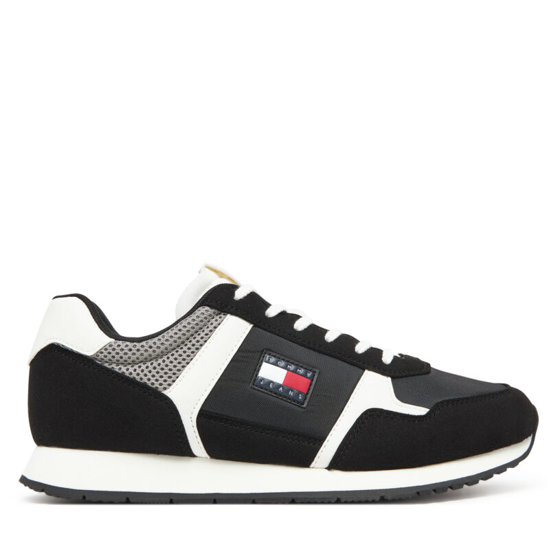 Сникърси Tommy Jeans Tjm Runner Casual EM0EM01590 Черен цвят на ниска цена