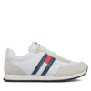 Сникърси Tommy Jeans Tjm Runner Casual Ess EM0EM01351 Бял цвят на ниска цена