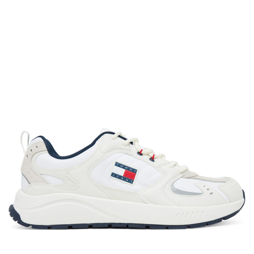 Сникърси Tommy Jeans Tjm Runner EM0EM01581 Екрю цвят на ниска цена