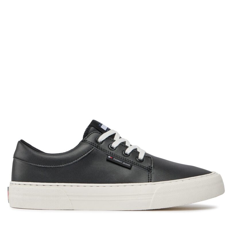 Сникърси Tommy Jeans Tjm Vulc. Skate Derby Ess EM0EM01400 Черен цвят на ниска цена