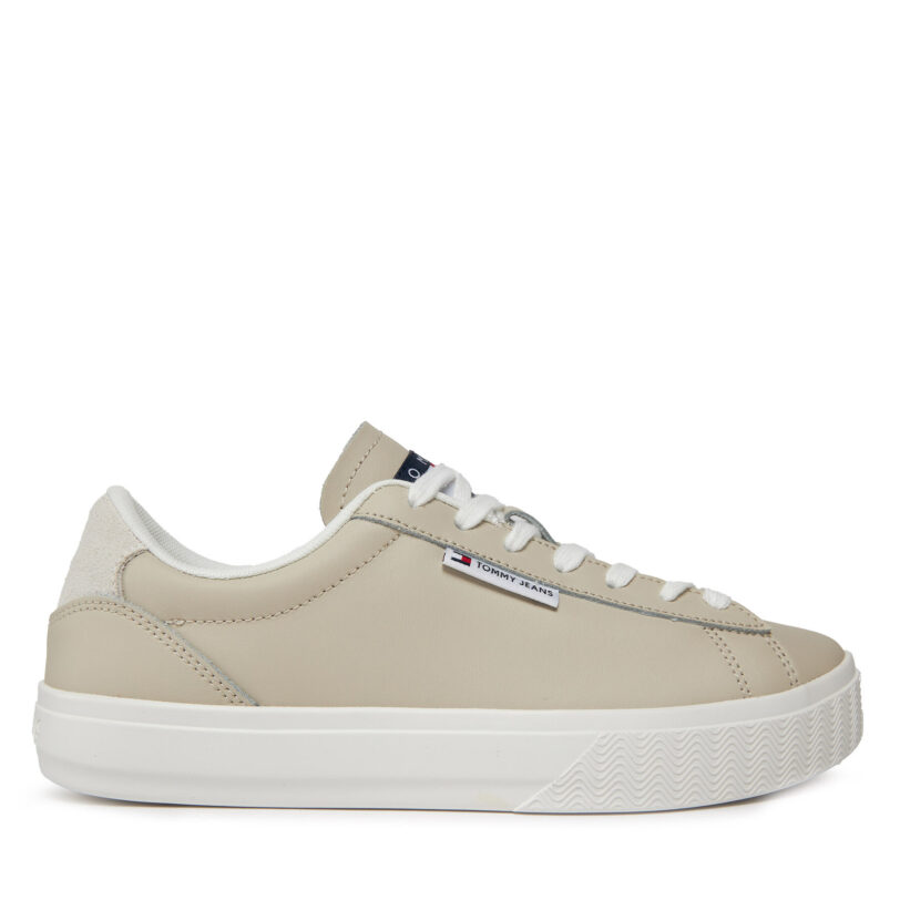 Сникърси Tommy Jeans Tjw Cupsole Sneaker Ess EN0EN02508 Бежов цвят на ниска цена