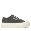 Сникърси Tommy Jeans Tjw Foxing Flatform Lc EN0EN02736 Черен цвят на ниска цена