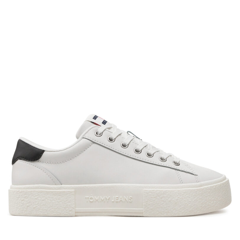 Сникърси Tommy Jeans Tjw Foxing Flatform Sneaker EN0EN02567 Екрю цвят на ниска цена