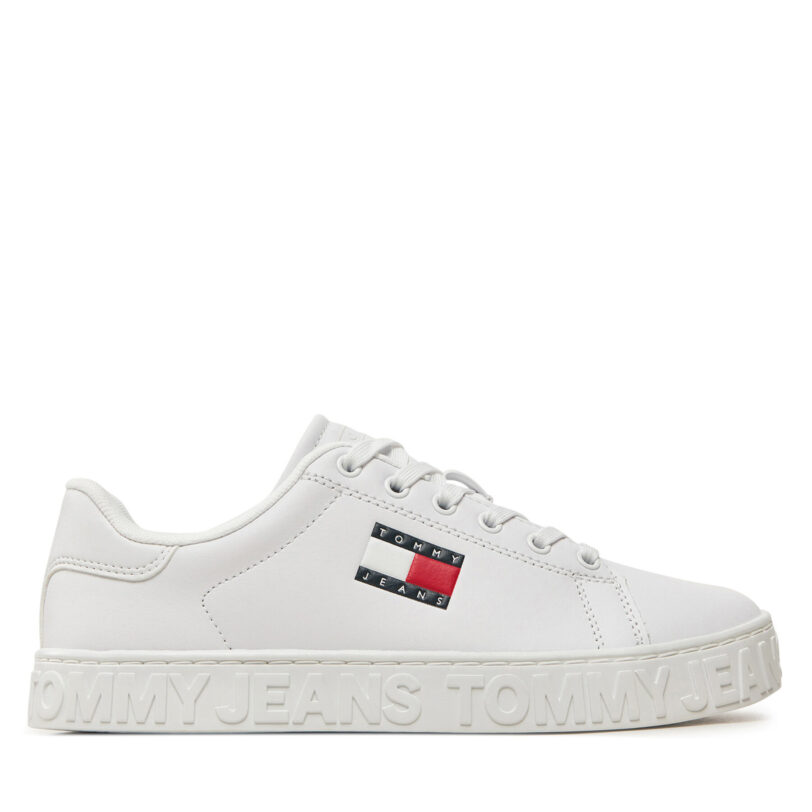 Сникърси Tommy Jeans Tjw Logo Outsole Sneaker Ess EN0EN02703 Бял цвят на ниска цена