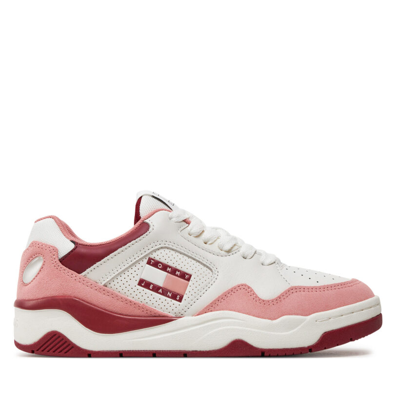 Сникърси Tommy Jeans Tjw New Basket Lc EN0EN02574 Розов цвят на ниска цена