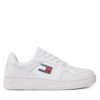 Сникърси Tommy Jeans Tjw Retro Basket Ess EN0EN02505 Бял цвят на ниска цена