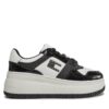 Сникърси Tommy Jeans Tjw Retro Basket Flatform Patent EN0EN02523 Екрю цвят на ниска цена