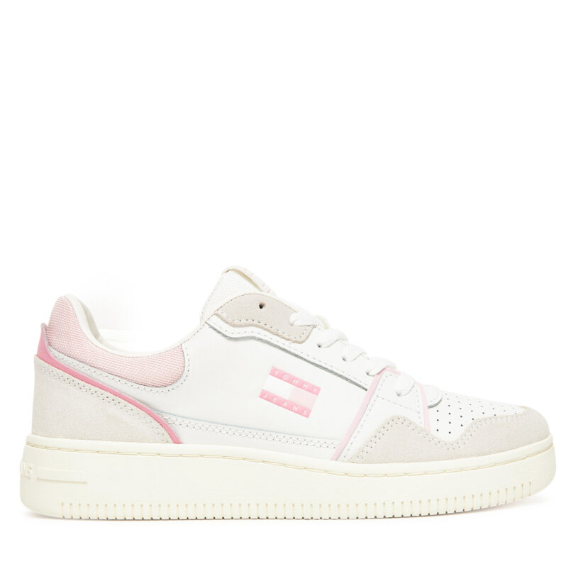 Сникърси Tommy Jeans Tjw Retro Basket Sneaker EN0EN02818 Екрю цвят на ниска цена