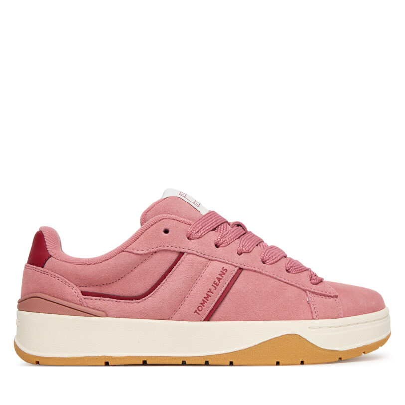 Сникърси Tommy Jeans Tjw Skate EN0EN02808 Розов цвят на ниска цена
