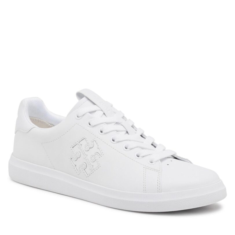 Сникърси Tory Burch Double T Howell Court 149728 Бял цвят на ниска цена