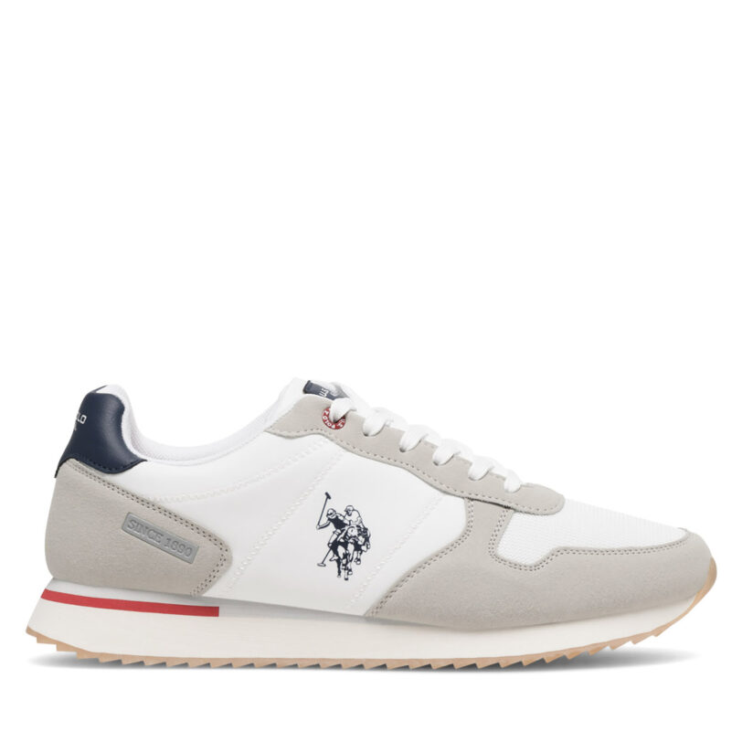 Сникърси U.S. Polo Assn. ALTENA001A Бял цвят на ниска цена